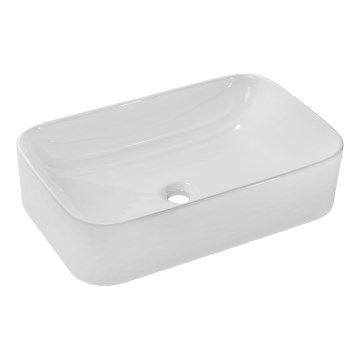 COMAD UN-KATI60-SW 7857B(60) - Opbouwwastafel KATI 61x38 cm keramiek/glanzend wit