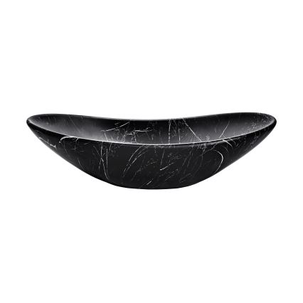 COMAD UN-LENA-MB2 - Opbouwwastafel LENA 61,5x36 cm keramiek/mat zwart