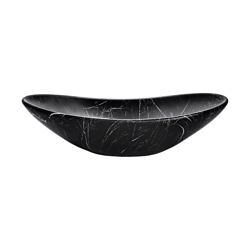 COMAD UN-LENA-MB2 - Opbouwwastafel LENA 61,5x36 cm keramiek/mat zwart