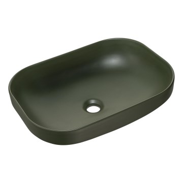 COMAD UN-NELI-MFG - Aanrecht wastafel NELI 50,4x35,2 cm keramiek/mat groen