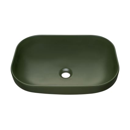 COMAD UN-NELI-MFG - Opbouwwastafel NELI 50,4x35,2 cm keramiek/matgroen