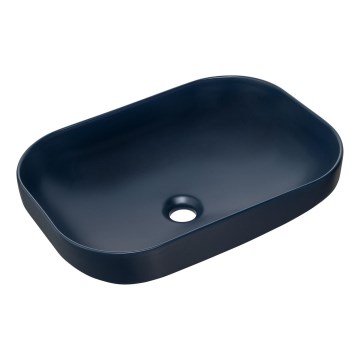 COMAD UN-NELI-MNB - Opbouwwastafel NELI 50,4x35,2 cm keramiek/mat marineblauw