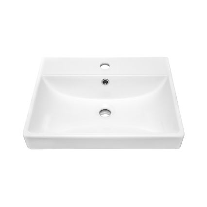 COMAD UN-RITA-GW-50 - Opbouwwastafel RITA 50x40 cm keramiek/glanzend wit