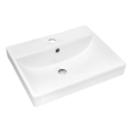 COMAD UN-RITA-GW-60 - Opbouwwastafel RITA 60x40 cm keramiek/glanzend wit