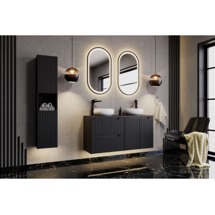 COMAD UN-WIKI-SW - Aanrecht wastafel WIKI diameter 36 cm keramiek/glanzend wit