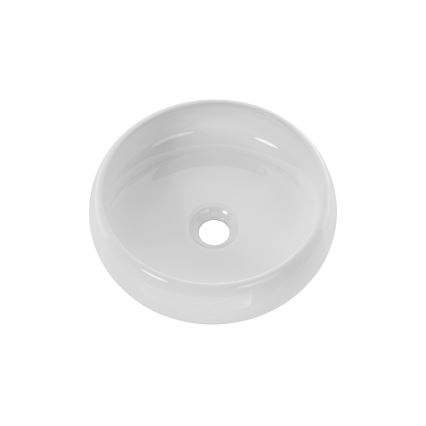 COMAD UN-WIKI-SW - Aanrecht wastafel WIKI diameter 36 cm keramiek/glanzend wit