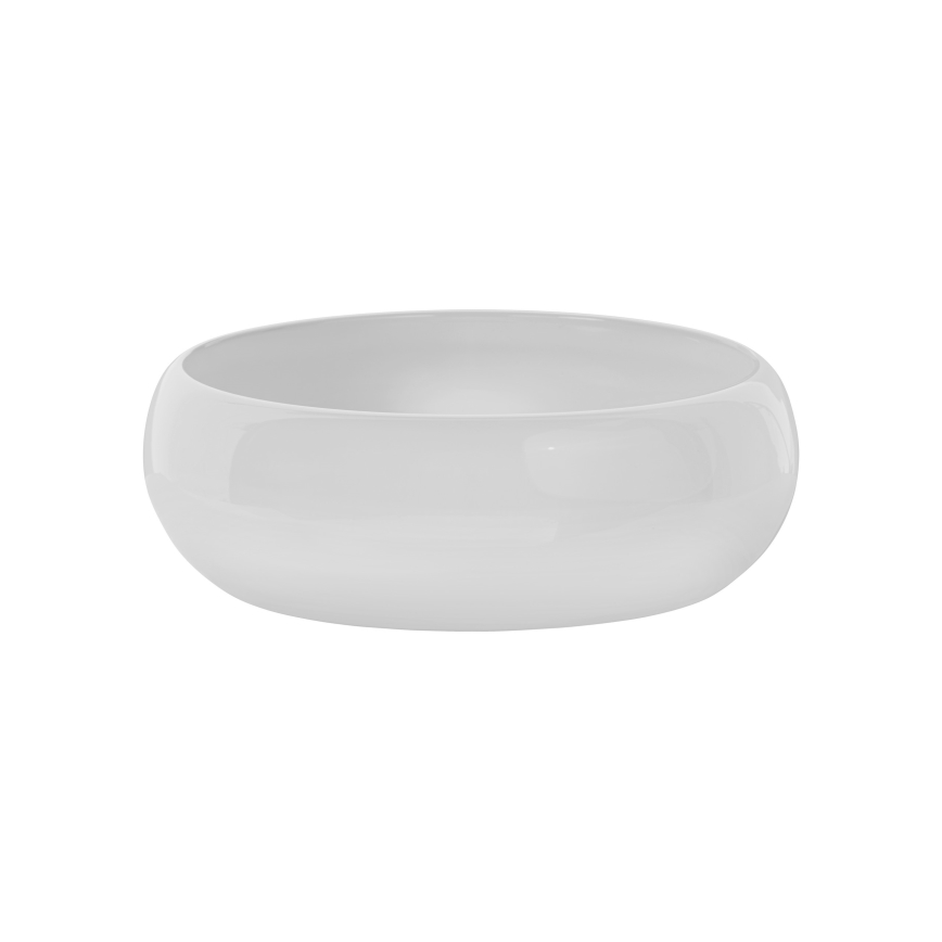 COMAD UN-WIKI-SW - Aanrecht wastafel WIKI diameter 36 cm keramiek/glanzend wit