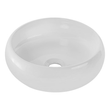 COMAD UN-WIKI-SW - WIKI opbouwwastafel pr. 36 cm keramiek/glanzend wit