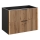 COMAD XILO BLACK WOTAN 82-80-D-2S - Wastafelonderkast XILO 57x80,2 cm zwart/Wotan eiken