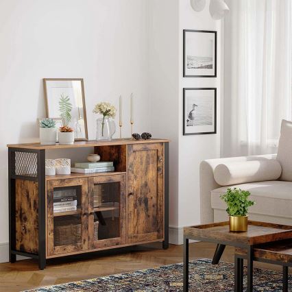 Dressoir FIRA bruin/zwart