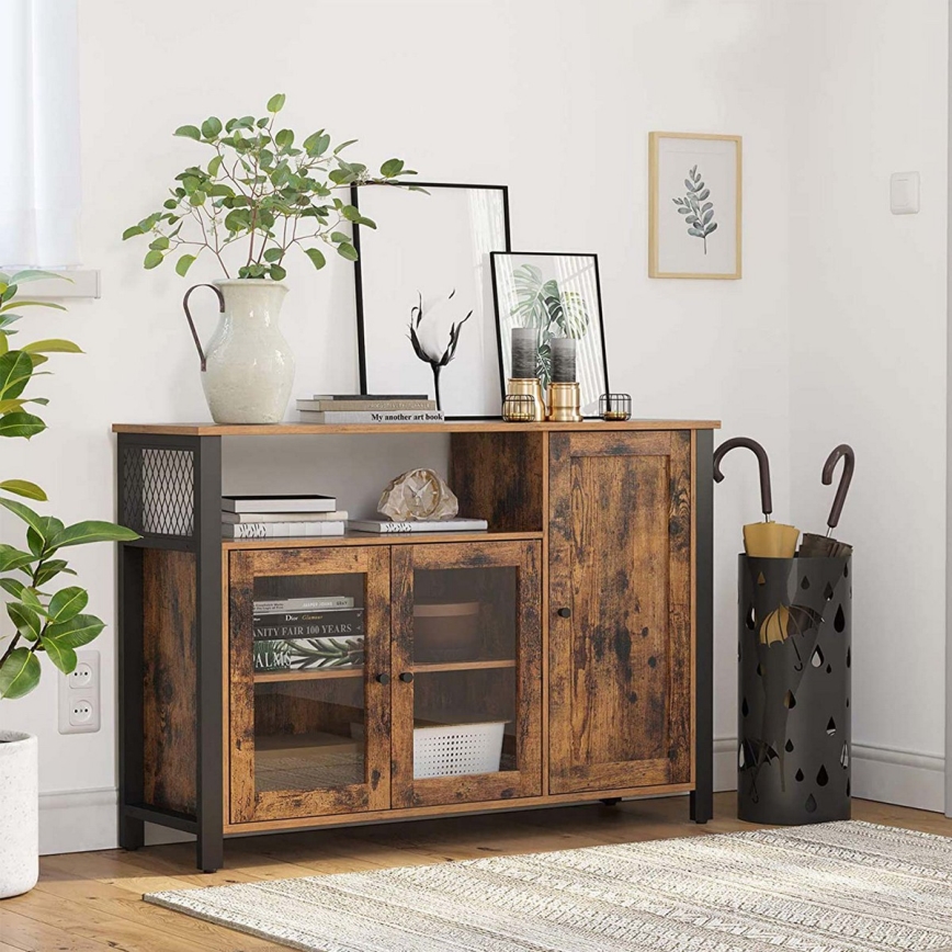 Dressoir FIRA bruin/zwart