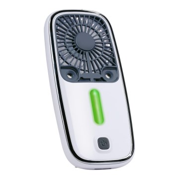 Compacte oplaadbare LED RGB-handventilator met mistfunctie 3,7V 1200 mAh