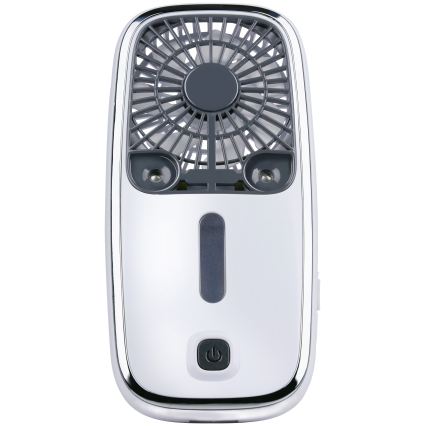 Compacte oplaadbare LED RGB-handventilator met mistfunctie 3,7V 1200 mAh