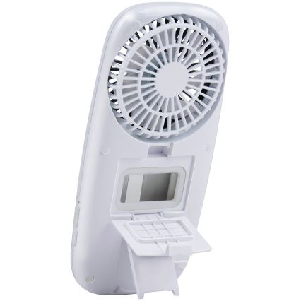 Compacte oplaadbare LED RGB-handventilator met mistfunctie 3,7V 1200 mAh