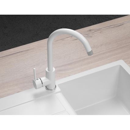 Concept BDG3334WH - Keukenkraan 33,5 cm graniet/wit