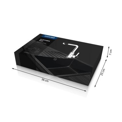 Concept BDG4327BC - Keukenkraan 27,3 cm graniet/zwart
