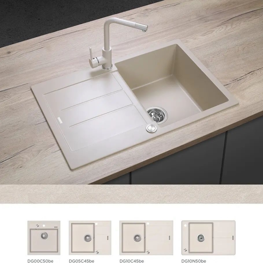 Concept BDG4327BE - Keukenkraan 27,3 cm, graniet/beige