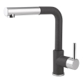 Concept BDG4527BC - Keukenkraan met uittrekbare sproeikop, 26,9 cm, graniet/zwart