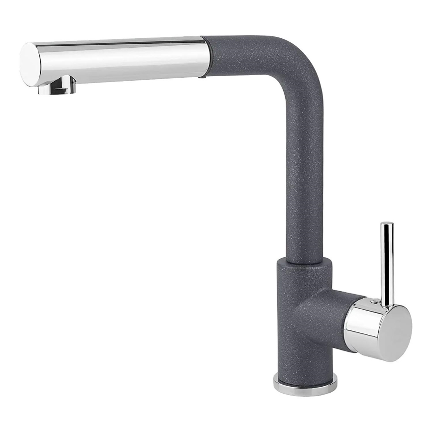 Concept BDG4527DG - Keukenkraan met uittrekbare sproeikop 26,9 cm graniet/donkergrijs