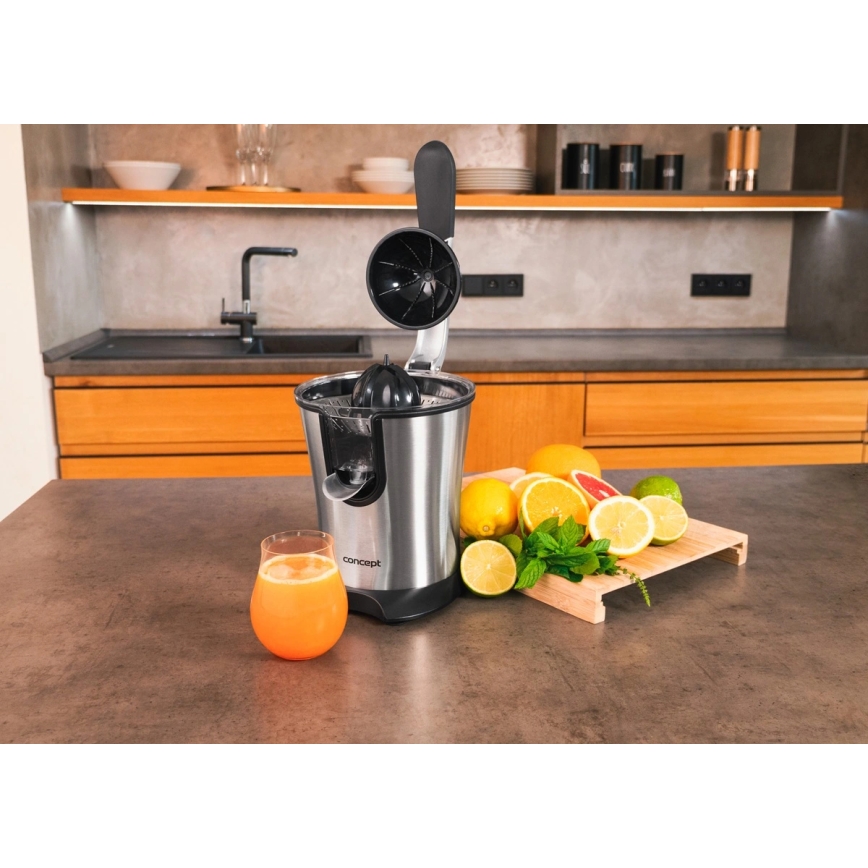 Concept CE3520 - Hefboompers voor citrusvruchten 0,75 l 160W/230V RVS