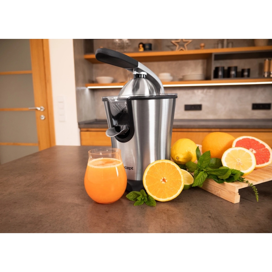 Concept CE3520 - Hefboompers voor citrusvruchten 0,75 l 160W/230V RVS