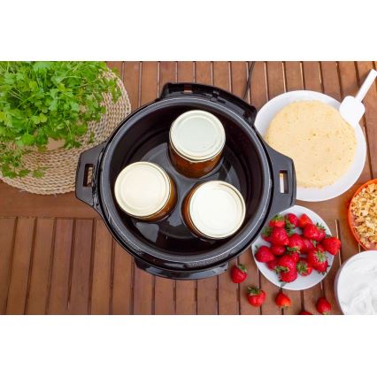 Concept CK8001 - Multifunctionele elektrische snelkookpan 5,6 l 1000W/230V Wi-Fi RVS