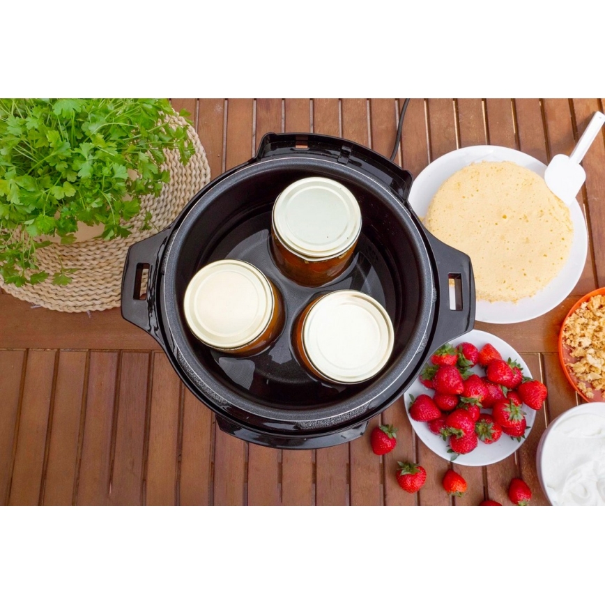 Concept CK8001 - Multifunctionele elektrische snelkookpan 5,6 l 1000W/230V Wi-Fi RVS