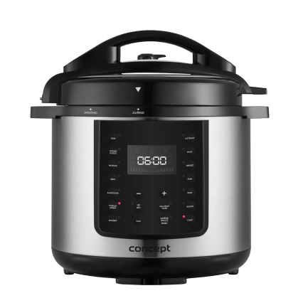 Concept CK8001 - Multifunctionele elektrische snelkookpan 5,6 l 1000W/230V Wi-Fi RVS