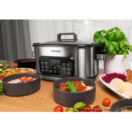 Concept CK9000 - Multifunctionele elektrische kookpan 6 l 10-in-1 1250W/230V RVS