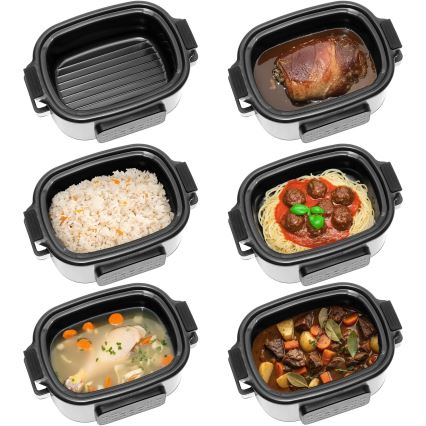 Concept CK9000 - Multifunctionele elektrische kookpan 6 l 10-in-1 1250W/230V RVS