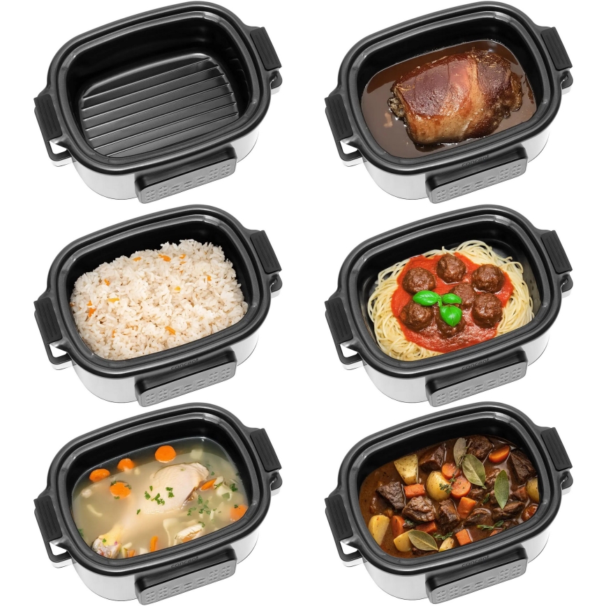 Concept CK9000 - Multifunctionele elektrische kookpan 6 l 10-in-1 1250W/230V RVS