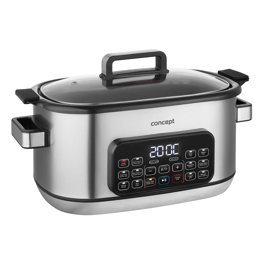 Concept CK9000 - Multifunctionele elektrische kookpan 6 l 10-in-1 1250W/230V RVS