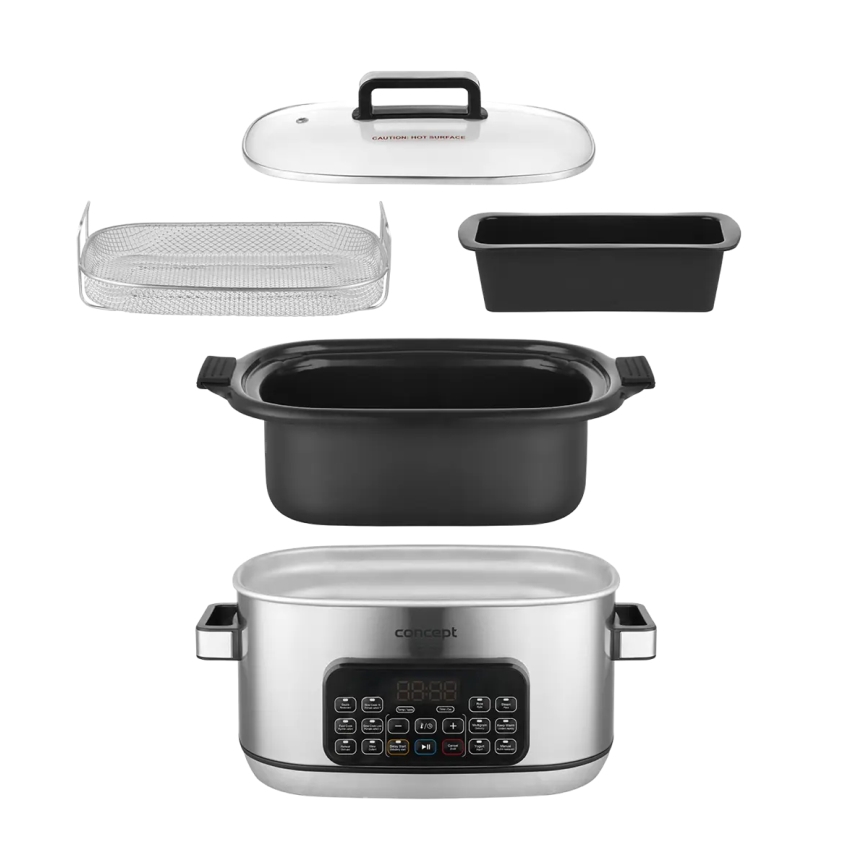 Concept CK9000 - Multifunctionele elektrische kookpan 6 l 10-in-1 1250W/230V RVS