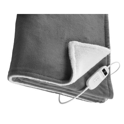 Concept DV7420 - Elektrische verwarmingsdeken 160W/230V 180x130 cm grijs/wit