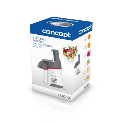 Concept ES1000 - Elektrische rasp 200W/230V wit/grijs
