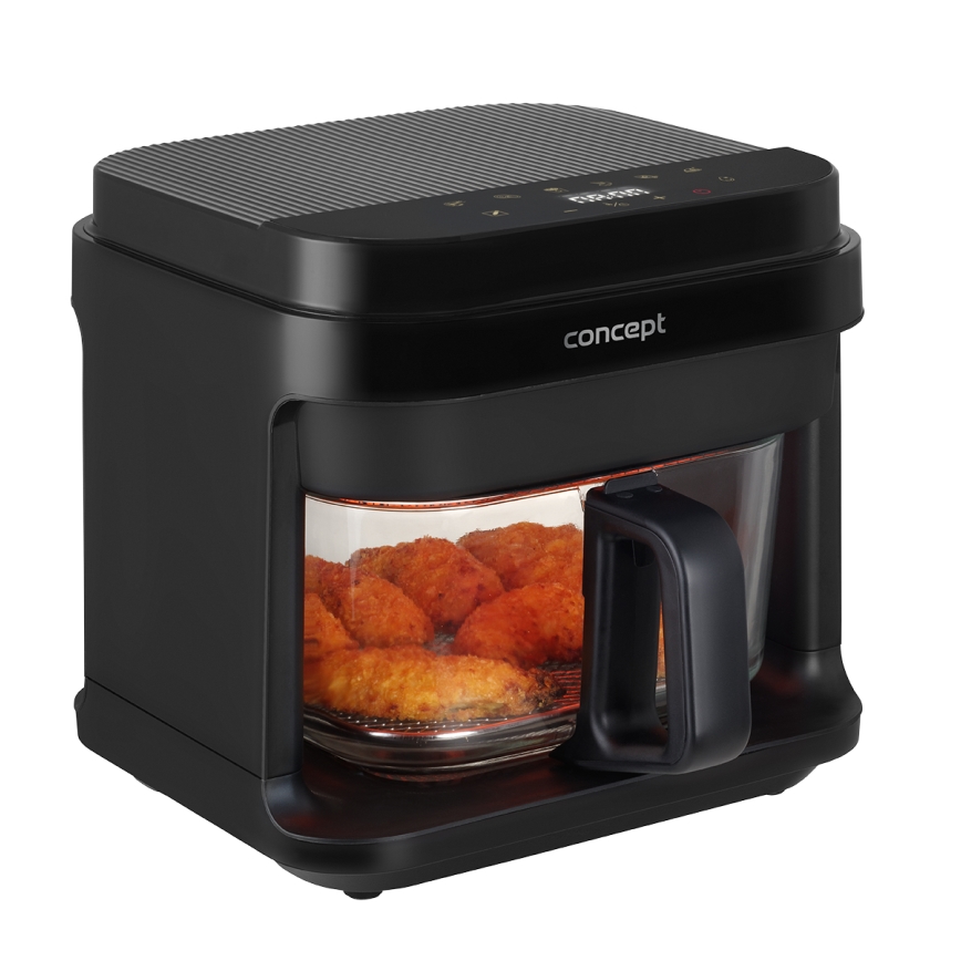 Concept FR5500 - Air fryer GLASS & FAST 5,5 l 1200W/230V zwart