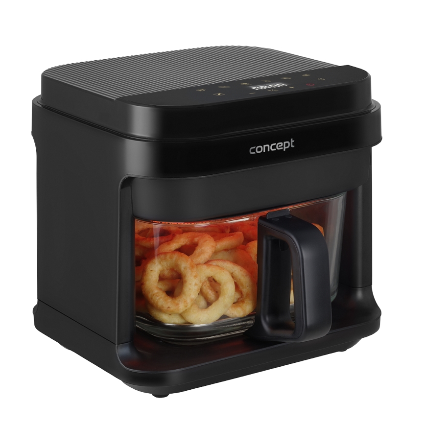 Concept FR5500 - Air fryer GLASS & FAST 5,5 l 1200W/230V zwart
