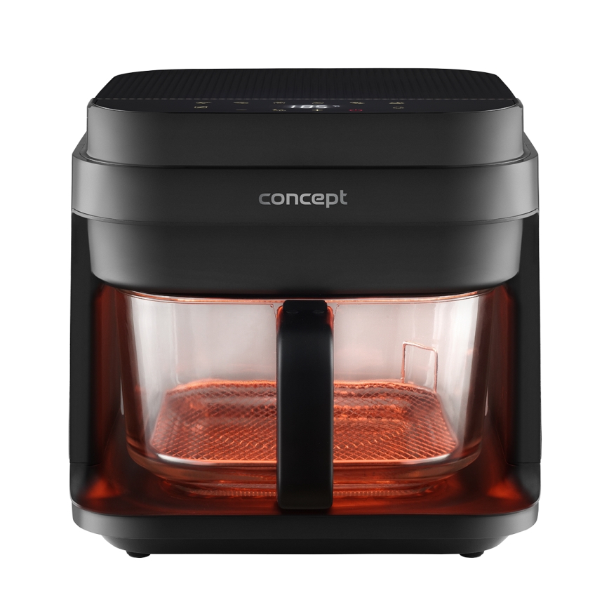 Concept FR5500 - Air fryer GLASS & FAST 5,5 l 1200W/230V zwart