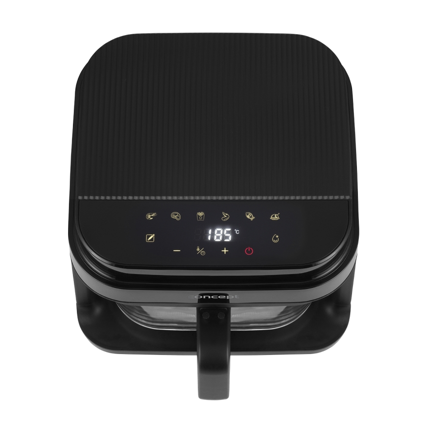 Concept FR5500 - Air fryer GLASS & FAST 5,5 l 1200W/230V zwart