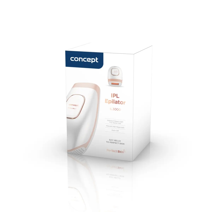 Concept IL3000 - IPL-ontharingsapparaat PERFECT SKIN 36W/230V wit/roségoud