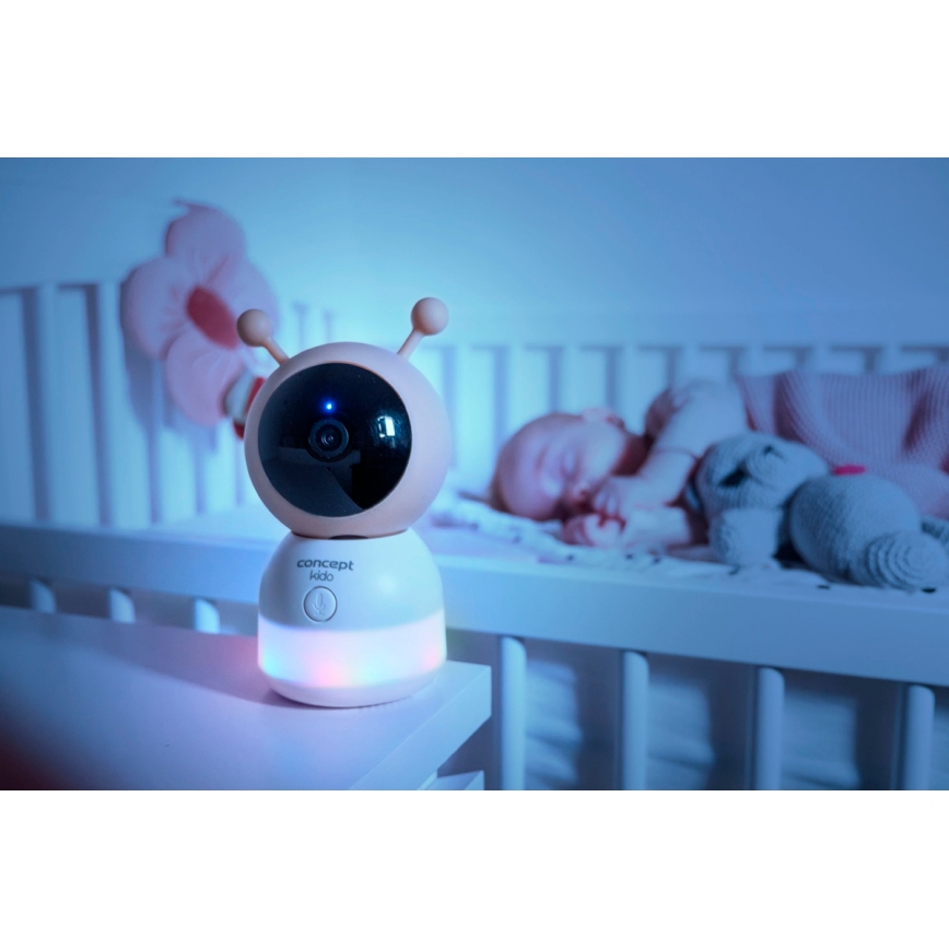 Concept KD4010 - Slimme babyfoon SMART KIDO met monitor en bewegingssensor, 4,5W/230V, Wi‑Fi, beige