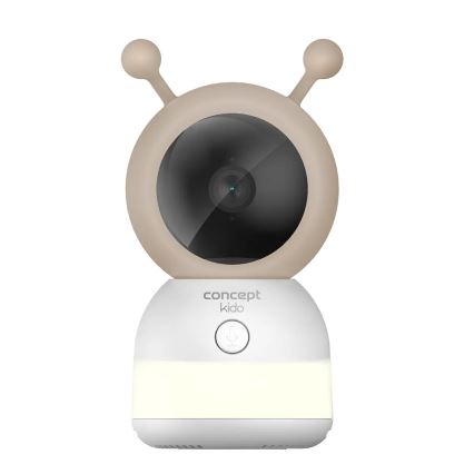 Concept KD4010 - Slimme babyfoon SMART KIDO met monitor en bewegingssensor, 4,5W/230V, Wi‑Fi, beige