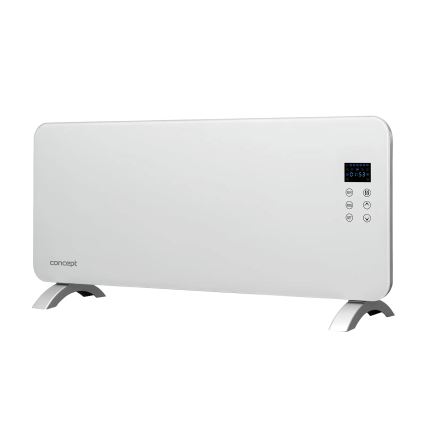 Concept KS4000 - Directe elektrische kachel/convectorkachel 1000/2000W IP24 wit + afstandsbediening