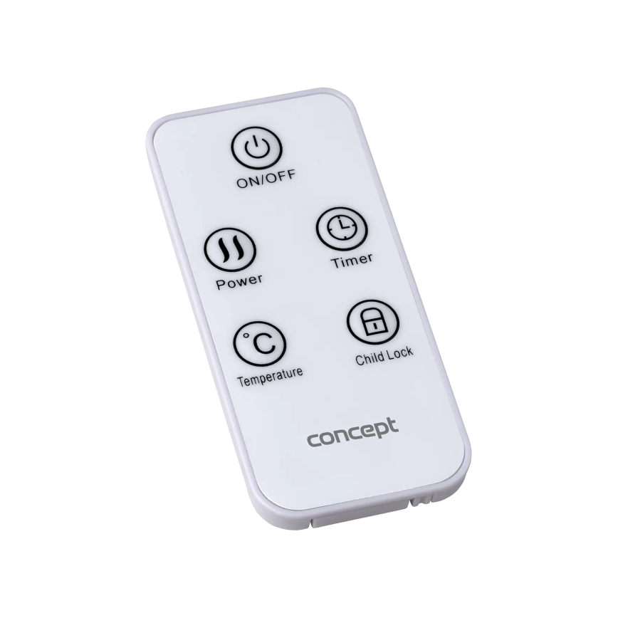 Concept KS4000 - Directe elektrische kachel/convectorkachel 1000/2000W IP24 wit + afstandsbediening