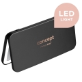 Concept KZ2020 - LED zakspiegel PERFECT SKIN LED/1,5W/5V 4500-5500K 300 mAh zwart