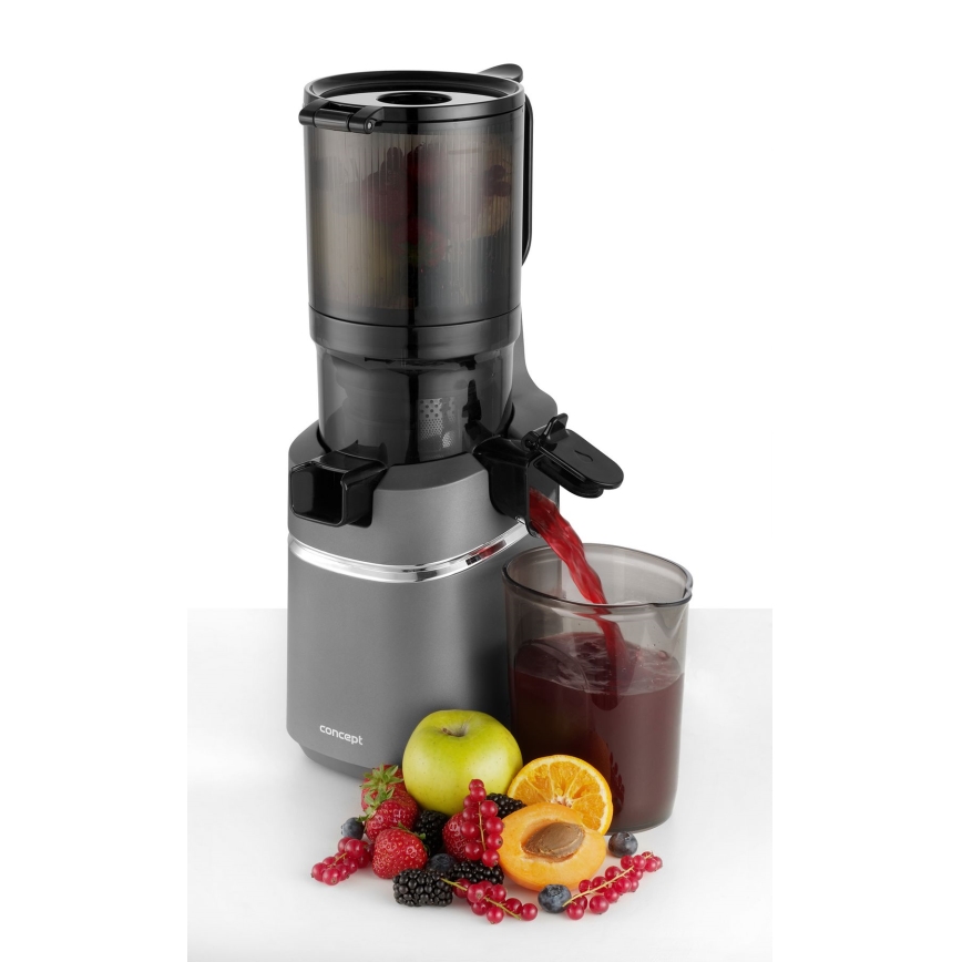 Concept LO7120 - Langzame sapcentrifuge JUICY 250W/230V grijs