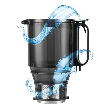 Concept LO7120 - Langzame sapcentrifuge JUICY 250W/230V grijs