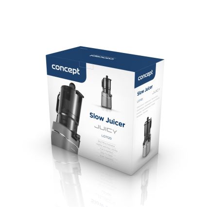Concept LO7120 - Langzame sapcentrifuge JUICY 250W/230V grijs