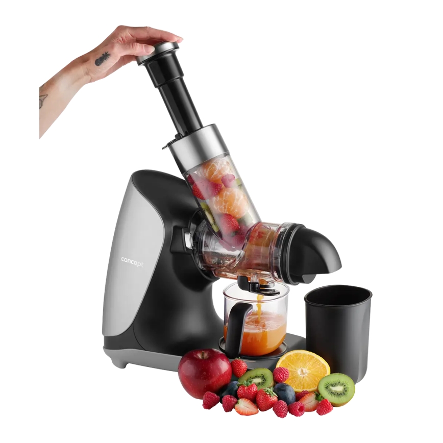 Concept LO7250 - Horizontale slowjuicer 200W/230V zwart/roestvrij staal