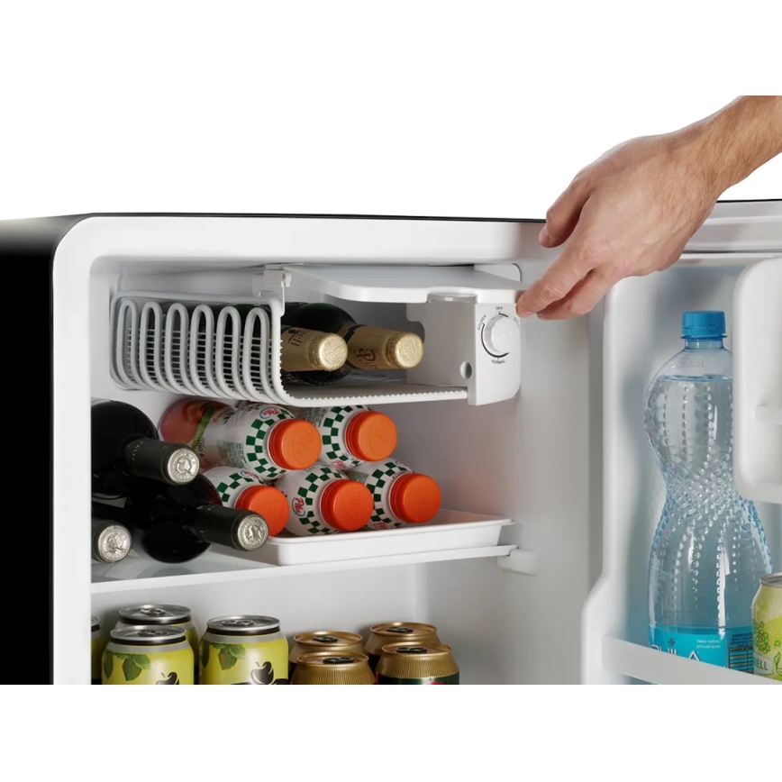 Concept LR2047bcN - Retro minibar 47 l zwart